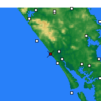 Nearby Forecast Locations - Baylys Beach - карта