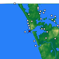 Nearby Forecast Locations - Manukau Harbour Entrance - карта