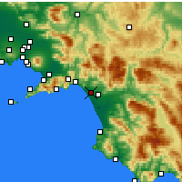 Nearby Forecast Locations - Салерно - карта