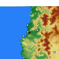 Nearby Forecast Locations - Винья-дель-Мар - карта