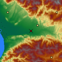 Nearby Forecast Locations - Кутаиси - карта