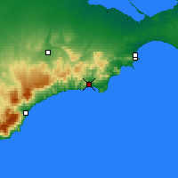 Nearby Forecast Locations - Судак - карта