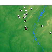 Nearby Forecast Locations - Calera - карта