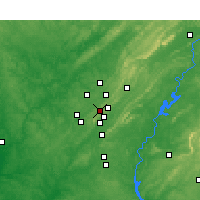 Nearby Forecast Locations - Хомвуд - карта