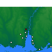 Nearby Forecast Locations - Saraland - карта