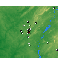 Nearby Forecast Locations - Vestavia Hills - карта