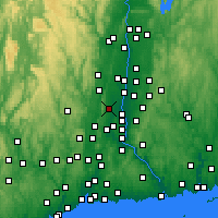 Nearby Forecast Locations - Уэст-Хартфорд - карта