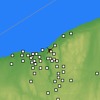 Nearby Forecast Locations - East Cleveland - карта