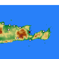 Nearby Forecast Locations - Айос-Николаос - карта