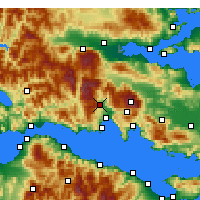 Nearby Forecast Locations - Амфиса - карта