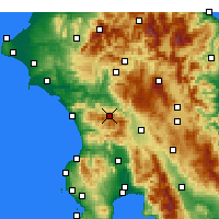 Nearby Forecast Locations - Андрицена - карта