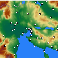 Nearby Forecast Locations - Менемени - карта