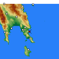 Nearby Forecast Locations - Монемвасия - карта