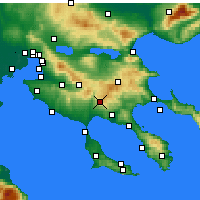 Nearby Forecast Locations - Полийирос - карта
