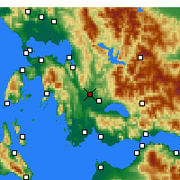 Nearby Forecast Locations - Стратос - карта