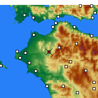Nearby Forecast Locations - Tritaia - карта