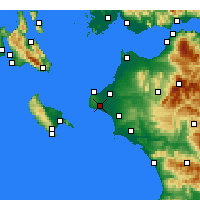 Nearby Forecast Locations - Vartholomio - карта