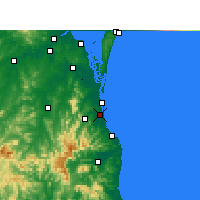 Nearby Forecast Locations - Голд-Кост - карта