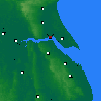 Nearby Forecast Locations - Кингстон-апон-Халл - карта