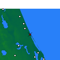 Nearby Forecast Locations - Нью-Смирна-Бич - карта