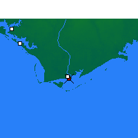 Nearby Forecast Locations - Apalachicola - карта