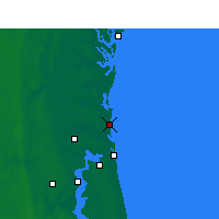 Nearby Forecast Locations - Fernandina Beach - карта