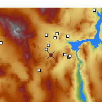 Nearby Forecast Locations - Лас-Вегас - карта