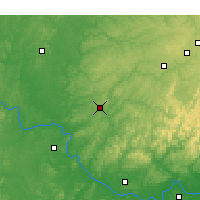 Nearby Forecast Locations - Tahlequah - карта