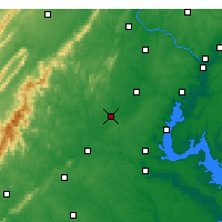 Nearby Forecast Locations - Уоррентон - карта