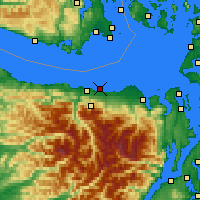 Nearby Forecast Locations - Порт-Анджелес - карта
