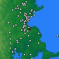 Nearby Forecast Locations - Брейнтри - карта
