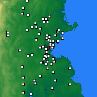 Nearby Forecast Locations - Сомервилл - карта