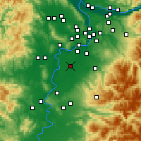 Nearby Forecast Locations - Вудберн - карта