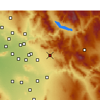 Nearby Forecast Locations - Апачи-Джанкшен - карта