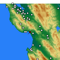 Nearby Forecast Locations - Aptos - карта