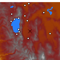 Nearby Forecast Locations - Карсон-Сити - карта
