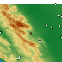Nearby Forecast Locations - Coalinga - карта