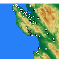 Nearby Forecast Locations - Felton - карта