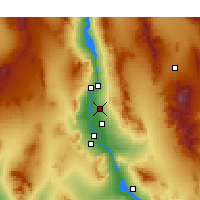 Nearby Forecast Locations - Fort Mohave - карта