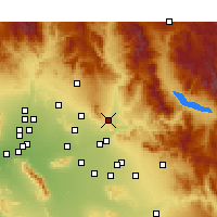 Nearby Forecast Locations - Fountain Hills - карта