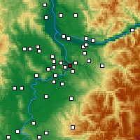 Nearby Forecast Locations - Gladstone - карта