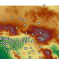 Nearby Forecast Locations - Lake Arrowhead - карта