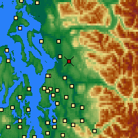 Nearby Forecast Locations - Lake Stevens - карта
