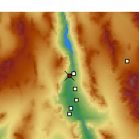 Nearby Forecast Locations - Laughlin - карта