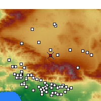 Nearby Forecast Locations - Littlerock - карта