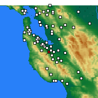 Nearby Forecast Locations - Лос-Альтос - карта