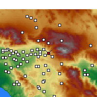 Nearby Forecast Locations - Mentone - карта