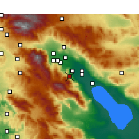 Nearby Forecast Locations - Палм-Дезерт - карта