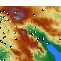 Nearby Forecast Locations - Палм-Спрингс - карта