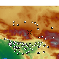Nearby Forecast Locations - Phelan - карта